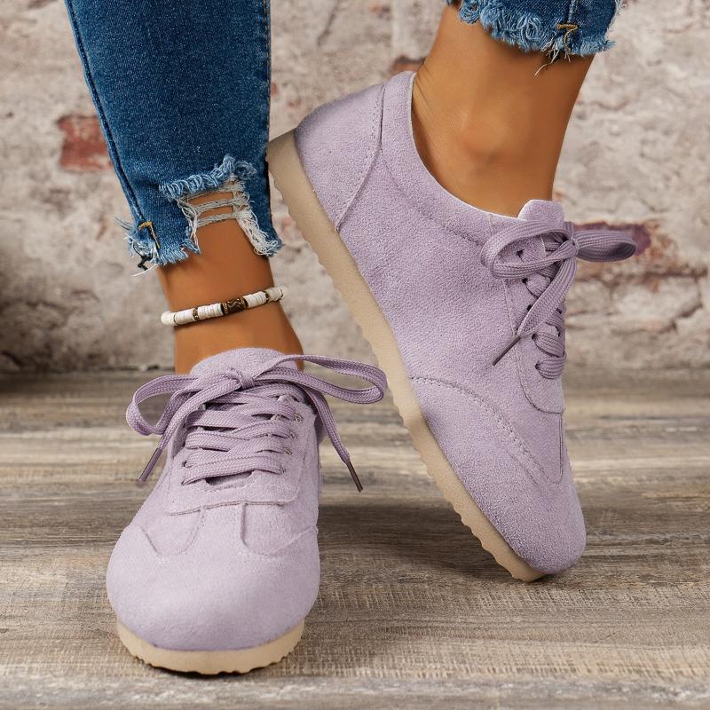 Women's Sneakers Spring Autumn Round Toe Retro Women's Casual Shoes New Flat Bottom Casual Large Size Women's Vulcanized Shoes