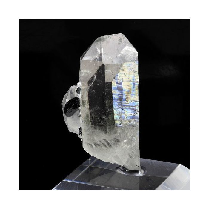 Pierres et Minéraux. Quartz + Hematite. 156.6 ct. Sarenne, Oisans, Isère, France. Rare.