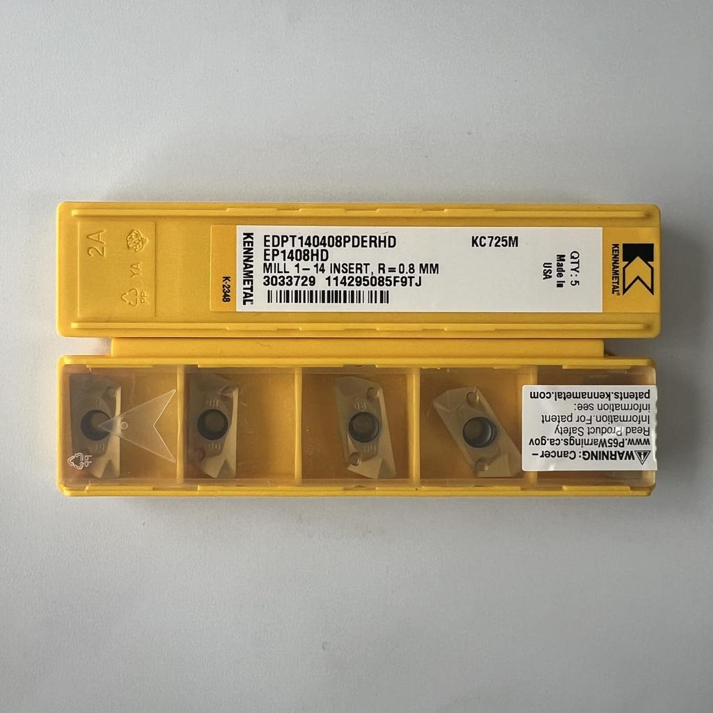 KENNAMETEL / EDPT140408PDERHD KC725M / Твердосплавное CNC Лезвие 10 шт.