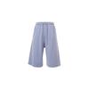 Solid Drawstring Over-the-Knee Shorts Men Bottoms Grey FB2816-493