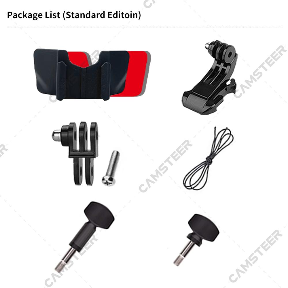Scorpion EXO AT950 Helmet Custom Aluminium Chin Mount for GoPro Hero 12 11 10 9 Insta360 X4 X3 Ace pro DJI Action 3 4 Camera