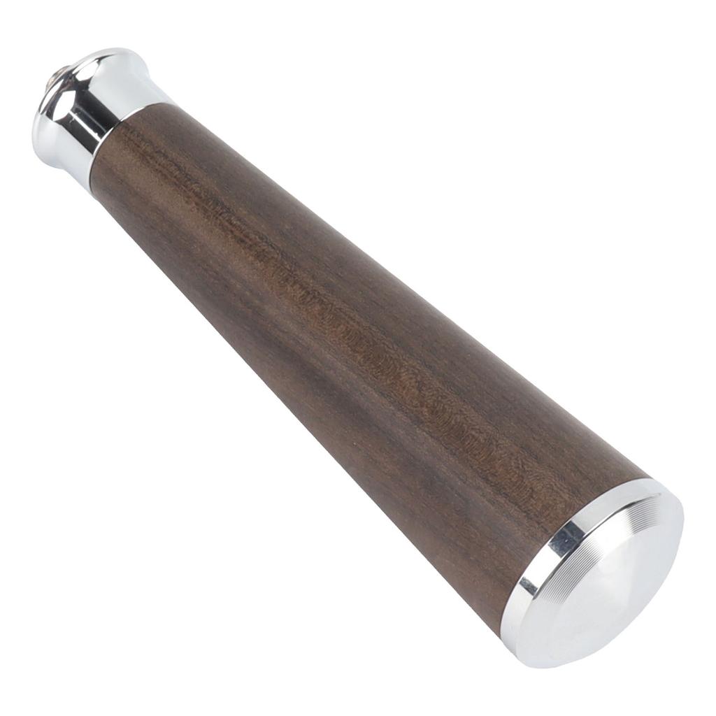 M10 Thread Coffee Filter Handle Replacement Steel Bottom Wooden Coffee Machine Handle with Buckle