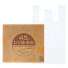 Alfor International Plastic Bags with 300 Milky East Japan West Japan Convenient for Box Commercial Use Handle, Pieces, White, No. 45, No. 45, Boxed,
