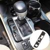 Carbon Fiber ABS Gear Shift Panel Handbrake Knob Cover Trim Decoration Stickers for Toyota Highlander