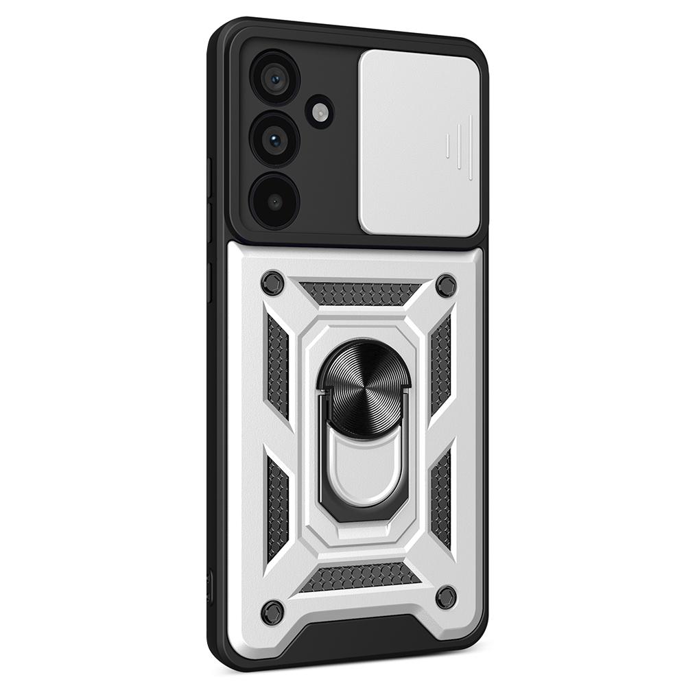 For Samsung Galaxy M55 5G/C55 5G/F55 5G Case Kickstand PC+TPU Phone Shell with Slide Camera Protective Cover