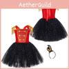 Girls' Nutcracker Costume Dress With Sequin Details Halloween Cosplay Outfit
