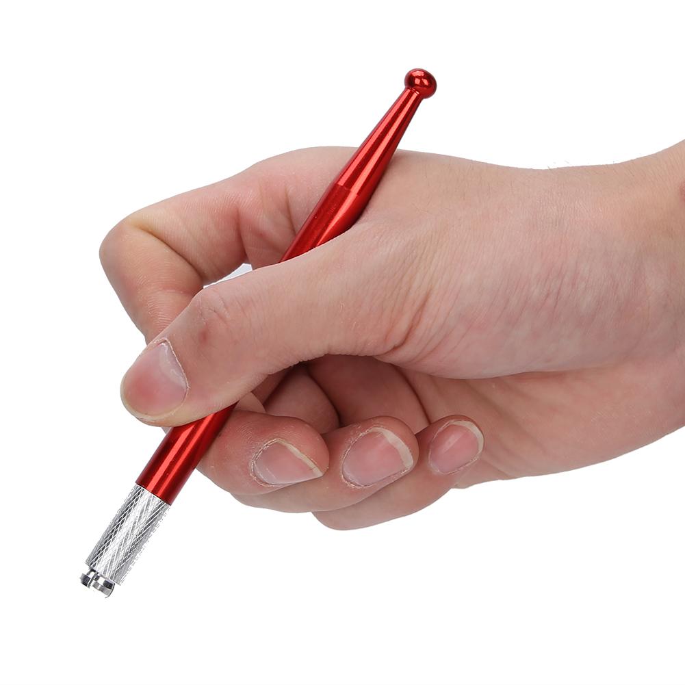 6pcs Manual Lip Tattoo Pen Portable Microblading Eyebrow Shader Tattoo Pen Accessory