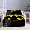  Minimalist Batman Flannel Blanket, Lightweight and Breathable Polyester Blanket, Home Textile Decoration.