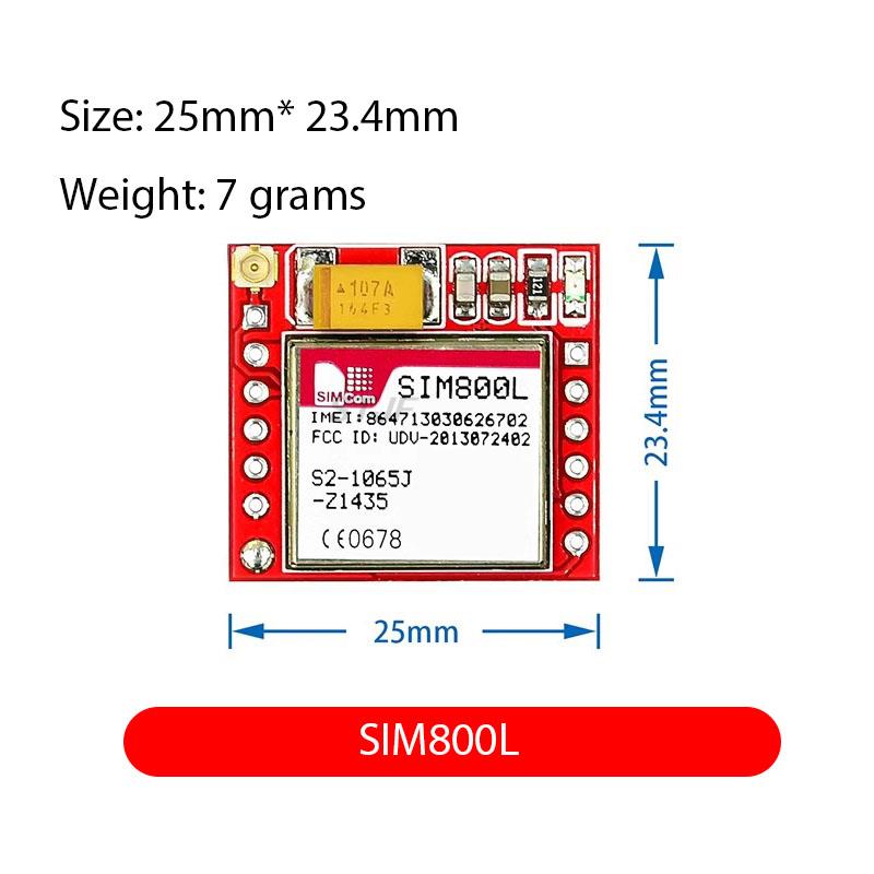 SIM800L GPRS GSM модуль Micro SIM-карта Core четырехдиапазонный TTL последовательный порт антенная печатная плата Беспроводная плата Wi-Fi для смартфона Arduino
