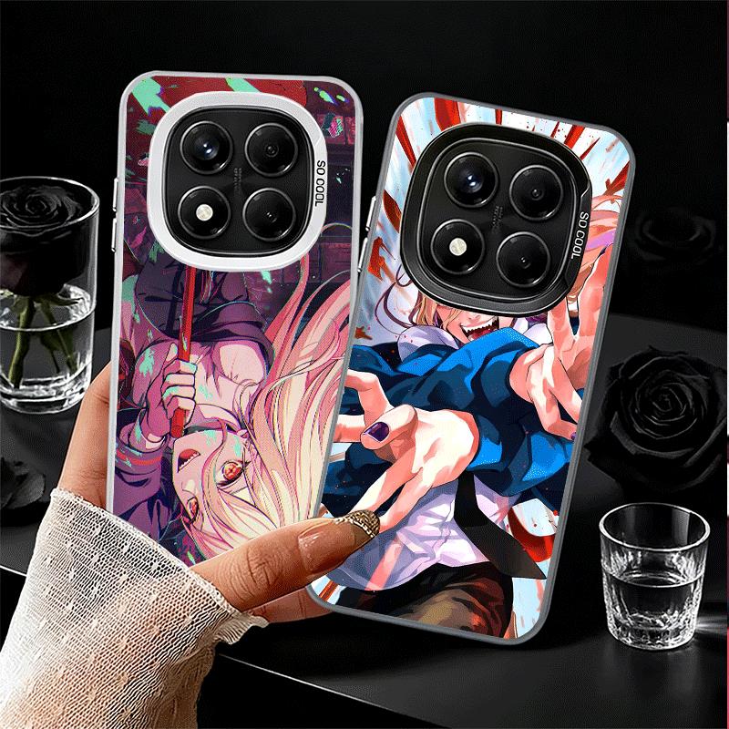 Чехол для телефона CSM с изображением персонажа аниме Power для Xiaomi Redmi Note 13 14 15 Pro Plus 12S 12 11S 11 11T 10S 10, противоударная задняя крышка