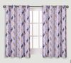 S4sassy Хлопковая утиная грива Фиолетовое животное Набор из 2 панелей декоративная короткая оконная занавеска с люверсами - 54x56