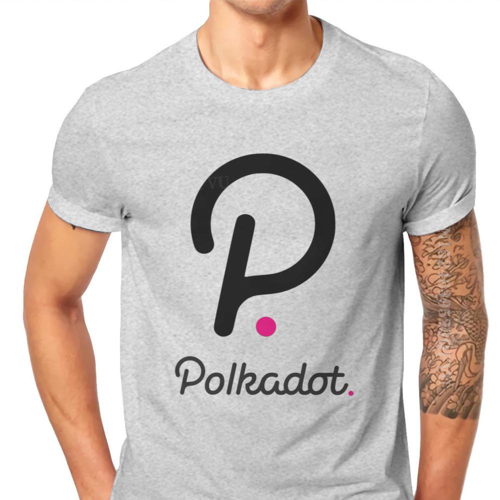 Polkadot Cryptocurrency Crypto Miner Men T Shirts Classic Graphic Big Size Vintage Tshirts Top Sell Harajuku Men Tshirt Clothing