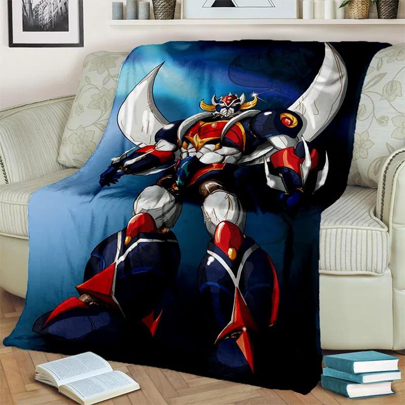 Одеяло с рисунком НЛО, робот-грендайзер, аниме, мягкое одеяло для дома, спальни, кровати, дивана, пикника, путешествия, офиса, одеяло, детское одеяло