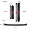 opq1 5Pcs Car Logo Door Sill Threshold Anti-scratch Protector Stickers For VW R-Line GTI Golf 6 7 Polo CC Passat B6 Tiguan Bora Jetta