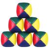Juggling Balls - 6 Pack Mini PU Leather Balls - Soft - Multicolored - For Beginners