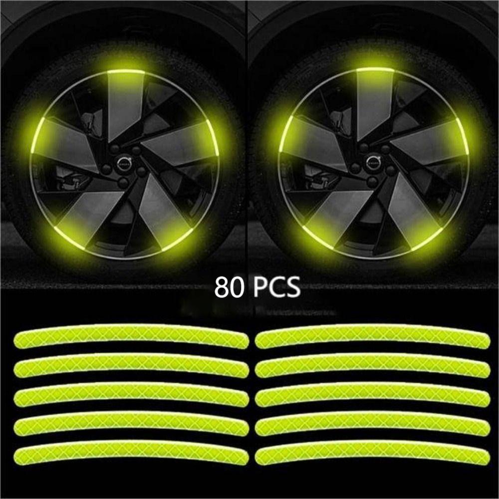 accessories Originality Motorcycle Tyre Warning Stickers Decorative Strips Hub Reflective Sticker