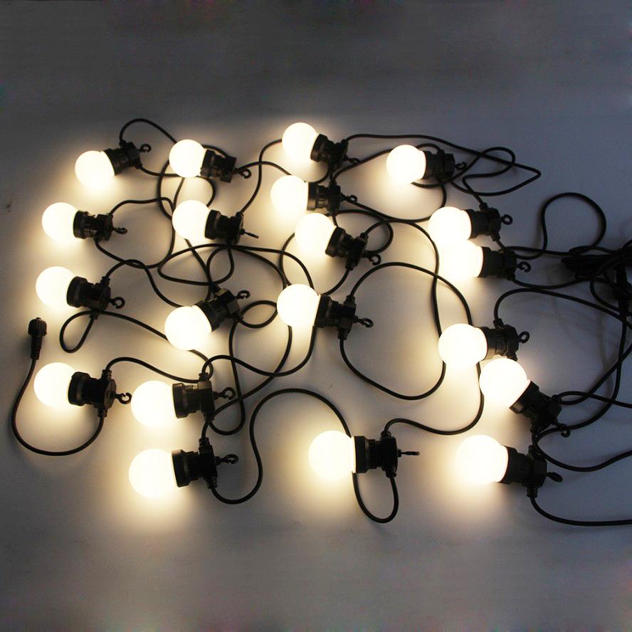 8M/13M/24M Led Globe Ball String Light Street Christmas Fairy Led Festoon Outdoor для сада, заднего двора, вечеринки, патио, украшения