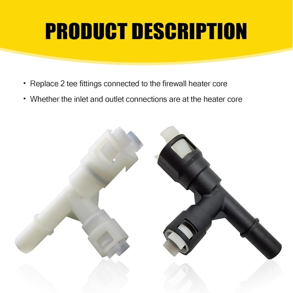 2 шт. Белый шланговый соединитель, черный автомобильный соединитель, соединитель сердечника нагревателя для автомобиля