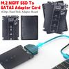 SATA3.0 6Gbps M.2 NGFF SSD на SATA3 Адаптерная карта M2 NGFF SSD на SATA3.0 Внешний корпус для жесткого диска Плата-адаптер для жесткого диска