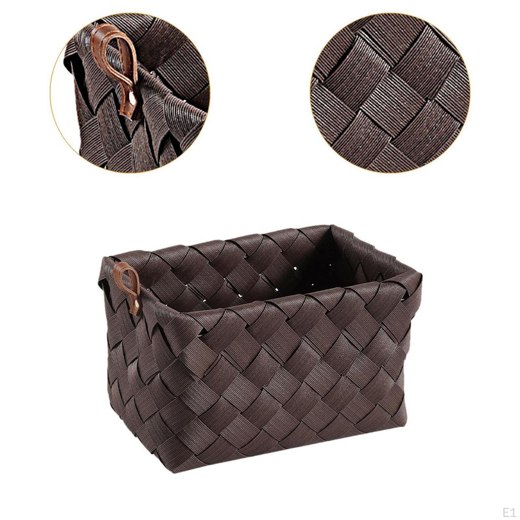 Корзина для хранения из ротанга, органайзер для дома и сада