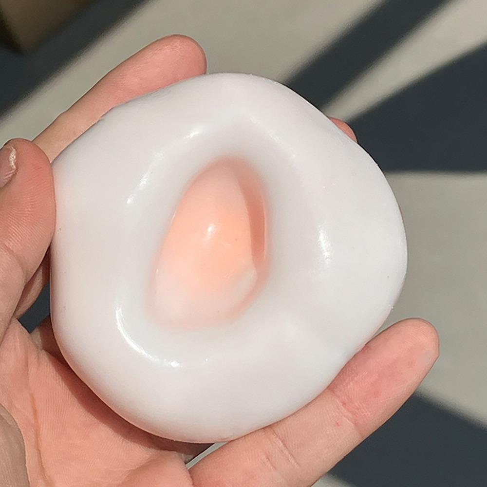 Simulation Squeeze Toy Good Feel Decompression Toy Snow Skin Glutinous Rice Cake for Adult Kids