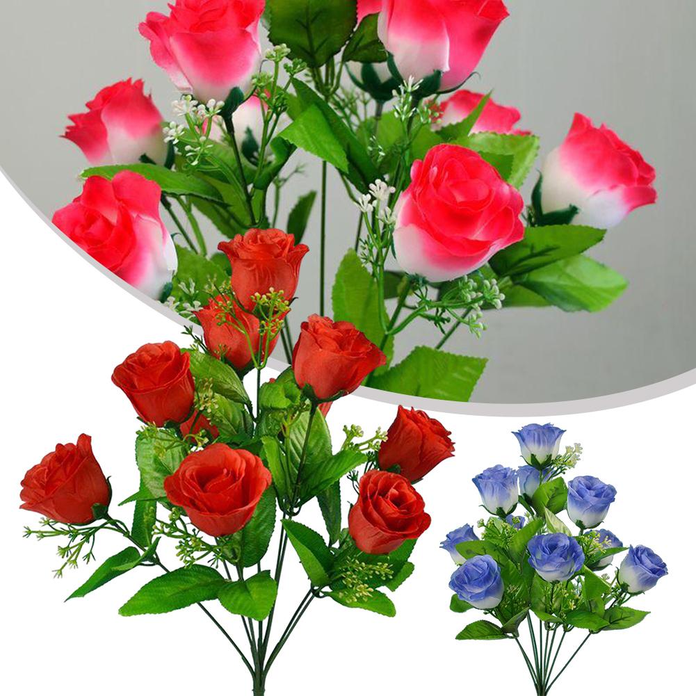 Exquisite 10 Head Silk Fake Flowers for Home and Party Decoration