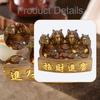 Statue Resin Ornament Tea Pet Office Desk Bookshelf Craft Feng Shui Animal Figurine Sculpture for