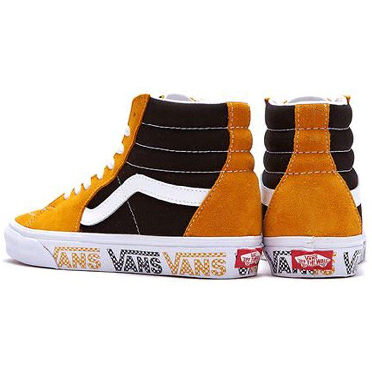 Vans Sk8 hi Черный Желтый Сращивание Унисекс 'Подсолнух Черный' VN0A4BV6SXY