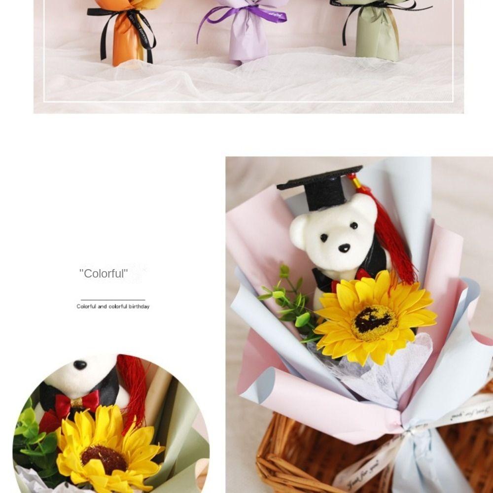 Bear Animal Graduation Gift Cartoon Bouquet Decoration Stunning Plush Toy New Year