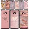 Case For Xiaomi POCO X3 NFC X3 M3 M4 Pro X3 F3 GT Cover for Mi 11T 10T Pro 9T 11 Note 10 Lite Civi Shell Rose Pink Heart Pattern