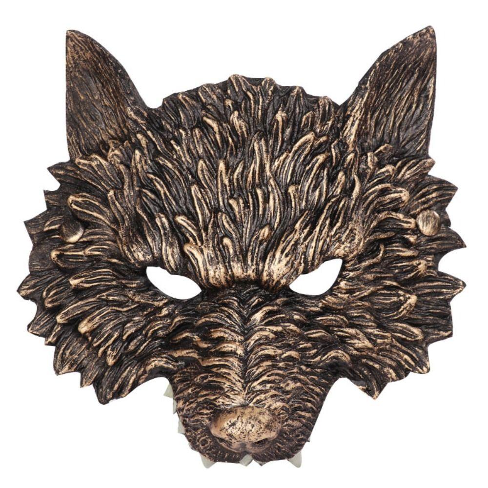 Eye Mask Halloween Wolf Mask RP Foam Animal Mask Nightclub Cosplay Prom Props  Masquerade