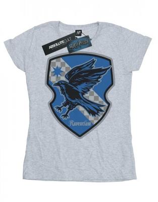 Женская/женская плоская хлопковая футболка с гербом Ravenclaw Crest