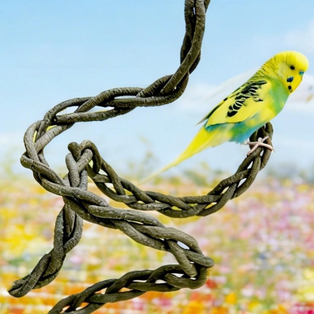 Comfortable Grip Bird Climbing Rope Non-slip Parrot Standing Perch Cage Enrichment