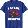 I Steal Hearts Ninja Valentines Day Funny Design Unisex T-Shirt