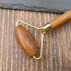Handcrafted Wooden Massage Roller Face Care Tools Facial Massage Tool with Violetwood Handle Artisanal Massage Accessories