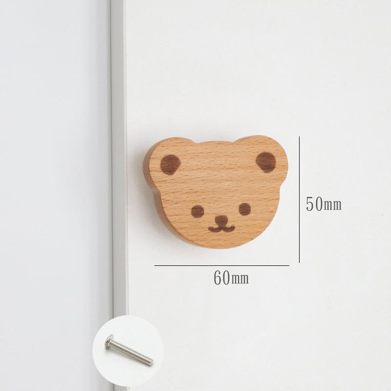 Милые облака, звезды, деревянные ручки для мебели, для шкафов и ящиков, дверные ручки, ручки для кухонных шкафов, деревянные дверные ручки