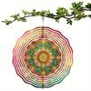 360 Degree Swivel Hook 10 Inch Hanging Wind Spinner Vibrant Metal Art Design for Garden Lawn Balcony All Season Outdoor Decoration Weather