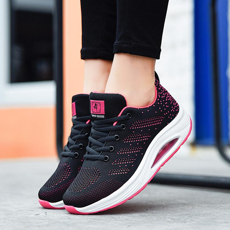 Summer hollow dance shoes square dance women's shoes travel shoes soft-soled ghost step dance flying woven shoes shuffle sports dancing shoes