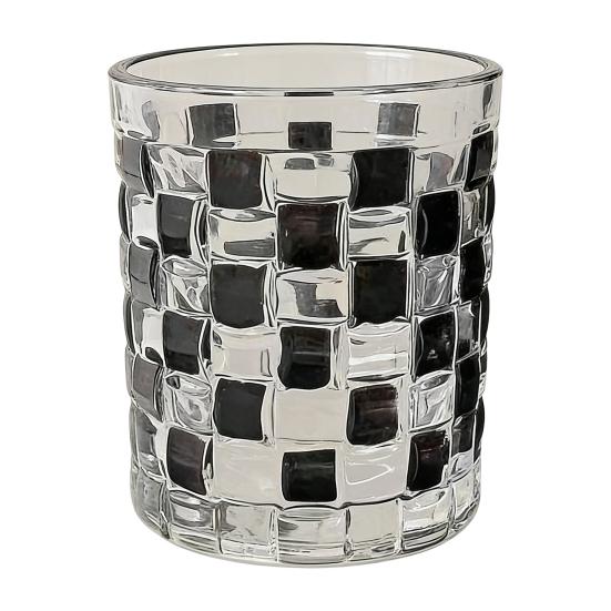 Multicolor Mosaic Glass Water Cup Tea Coffee Stained Glass Design Water Bottle Dining Table Accent Decorative Drinkware