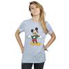 Disney Womens/Ladies Mickey Mouse Christmas Jumper Stroke Cotton Boyfriend T-Shirt
