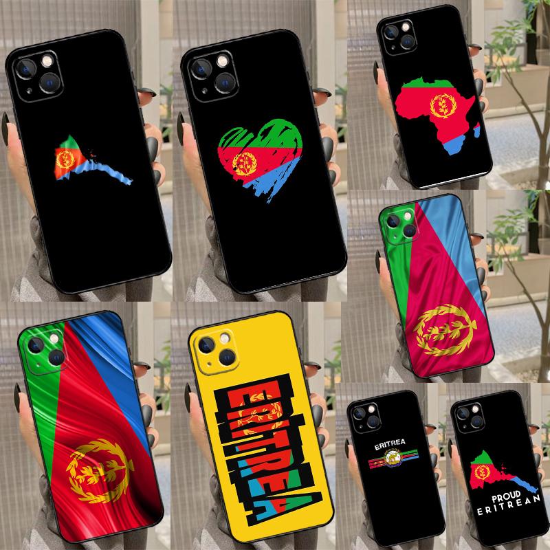 Eritrean Flag Phone Case For iPhone 17 16 16E 15 14 12 11 13 Pro Max 12 13 Mini 17Air Shockproof Cover