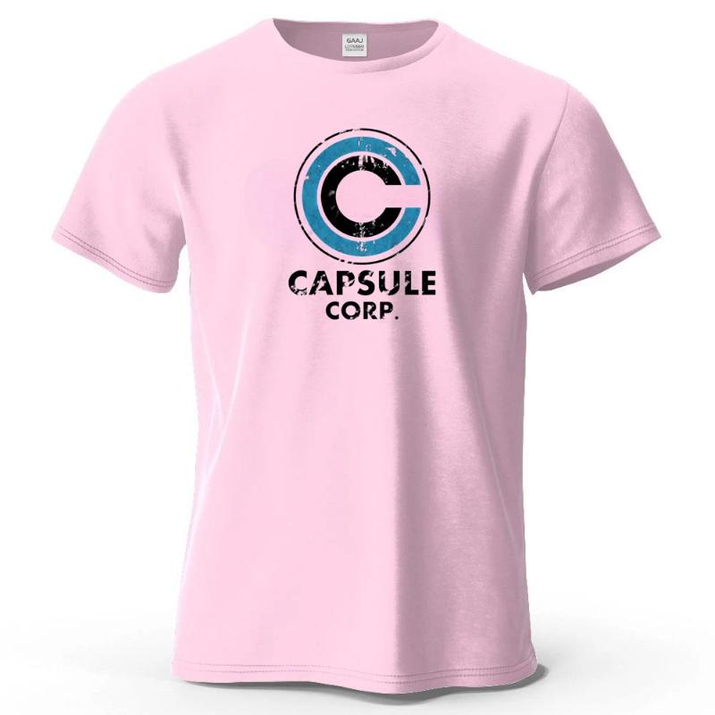 Хлопковая футболка Capsule Corp со смешным принтом, аниме из Японии, мужская, футболка, лето, уличная одежда, топы, модный бренд, футболка, одежда