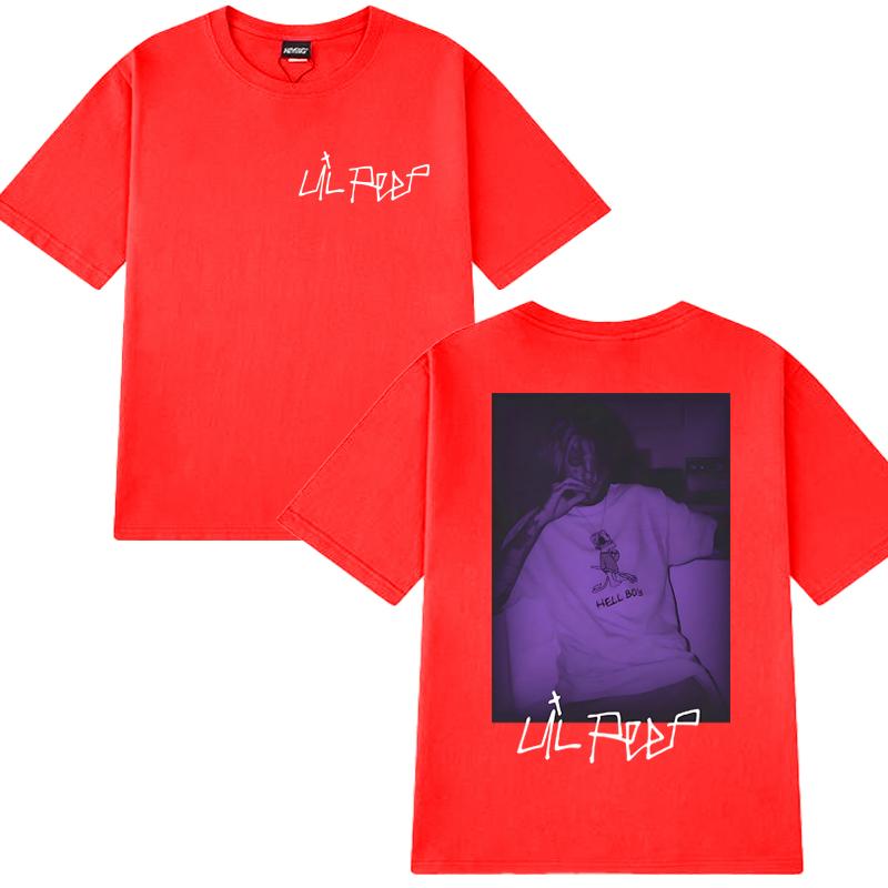 Lil Peep Курящие винтажные музыкальные футболки с коротким рукавом Унисекс Женские Хип-хоп Оверсайз уличная одежда Унисекс 100% Хлопок одежда Футболка