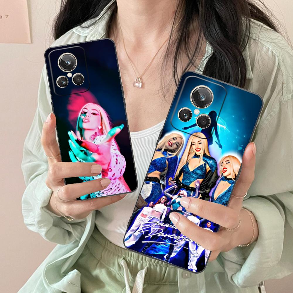 Модный матовый чехол из ТПУ Ava Max для мобильного телефона Realme GT 8 Neo Pro C75 73 71 C67 65 C55 53 C35 31 C20 15 Цветная крышка