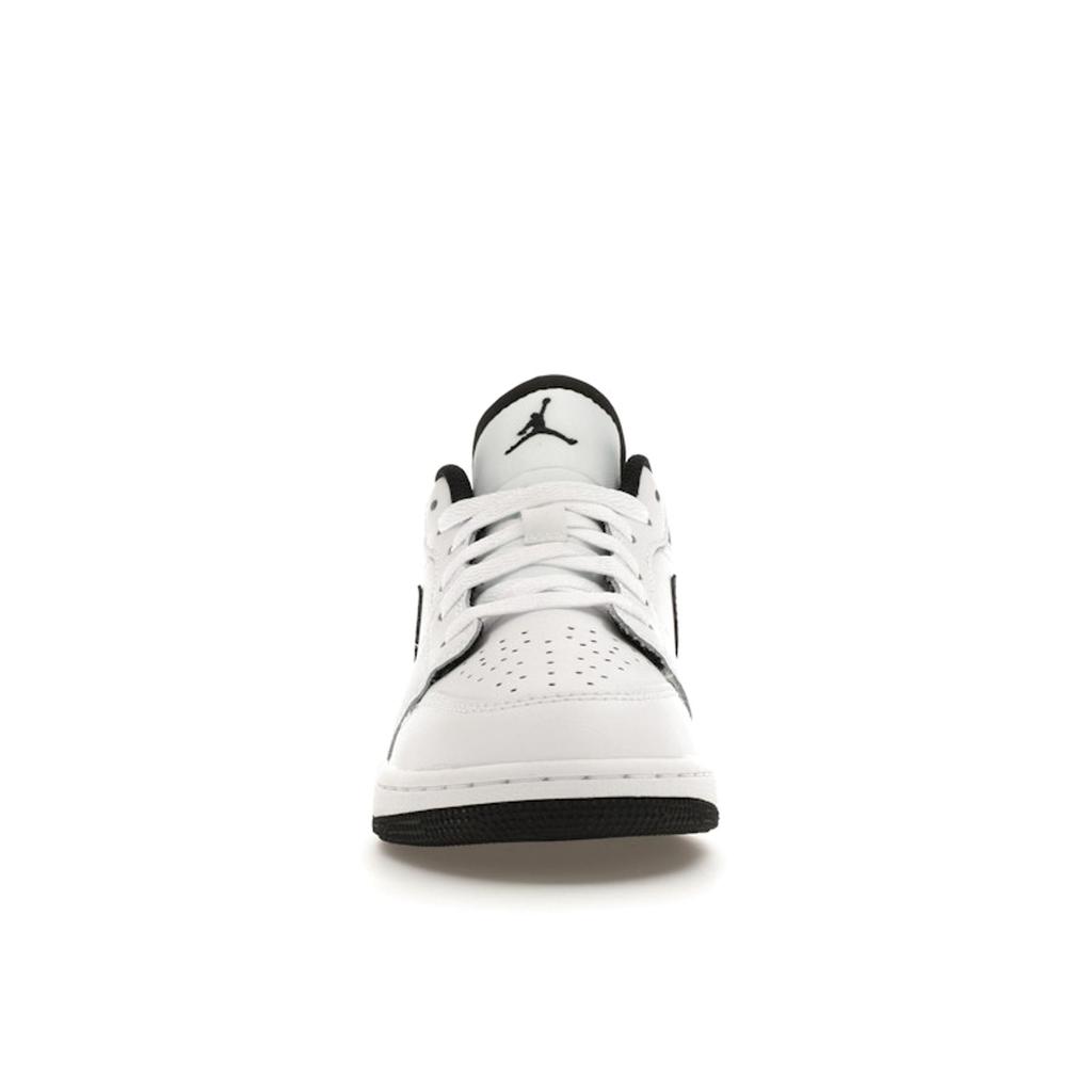 Кроссовки Air Jordan 1 Low GS White Black Kids 553560-132