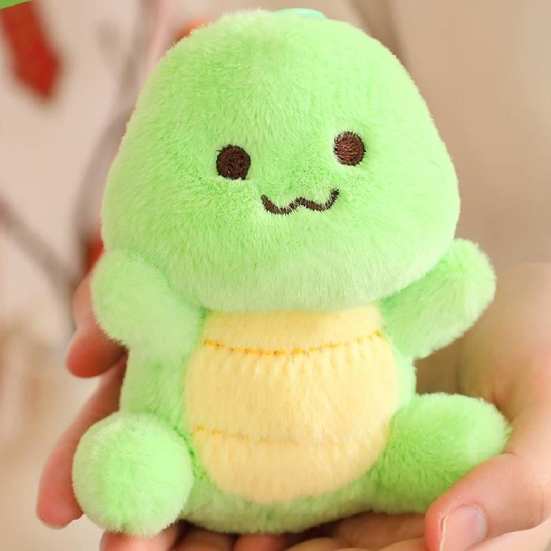 Plush Bobowa Turtle Keychain Green Pendant Backpack Decoration Luck Gift Animal