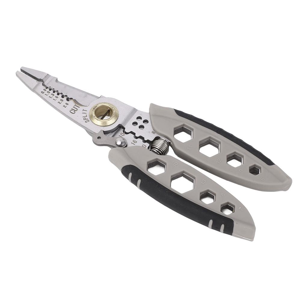 16 In 1 Electrician Pliers 7 Inch Cable Stripper Tool for Wire Crimping Stripping Winding Cutting