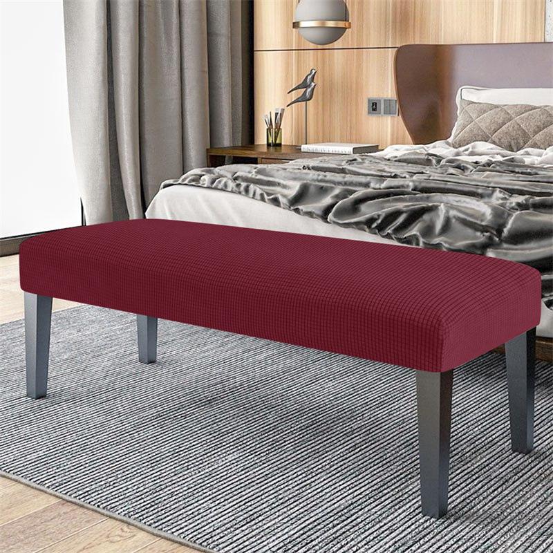 Эластичный велюровый чехол на скамью и пуфик в скандинавском стиле для дома, отеля или пианино