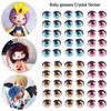 Stars Yellow/Pink/Blue Face Organ Paster Cartoon Eyes Stickers Anime Figurine Doll Eye Chips Paper