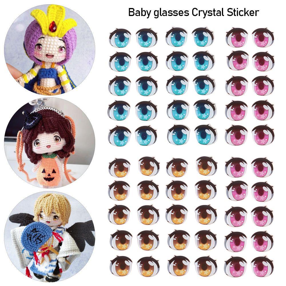 Stars Yellow/Pink/Blue Face Organ Paster Cartoon Eyes Stickers Anime Figurine Doll Eye Chips Paper